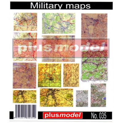 MILITARY MAPS WWII - 1/35 SCALE - PLUSMODEL 035